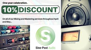 Sine-Post Audio 1 Year Discount - For News Section